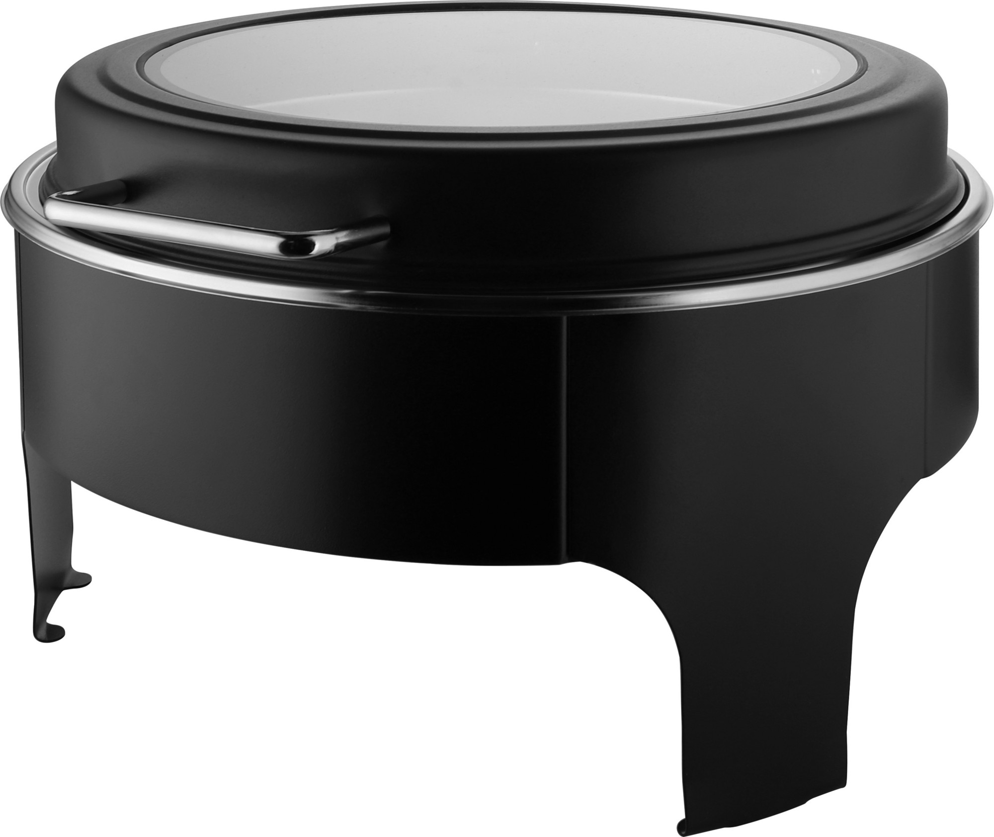Chafing Dish rund, schwarz